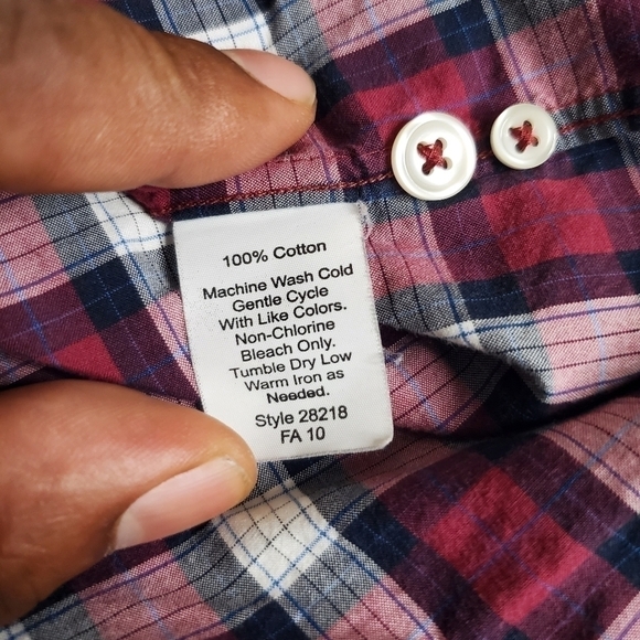 JCrew Shirt Men Small 14-14.5 Plaid Button Down - Picture 9 of 11